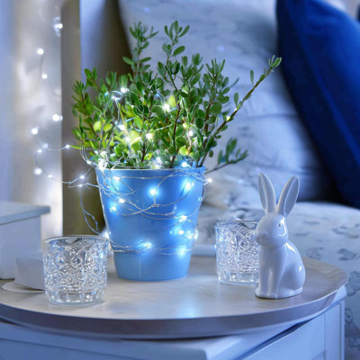 4 Pack 50 LED  Christmas Fairy Lights Battery Operated -  Mini Twinkle Lights Indoor Outdoor Waterproof For Dorm Garden Patio Party Wedding Birthday Holiday Decorations