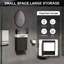 Ensemble de meuble-lavabo de salle de bain 16 po pour petit espace, armoire de rangement flottante moderne avec lavabo en céramique intégré, noir-1930766247