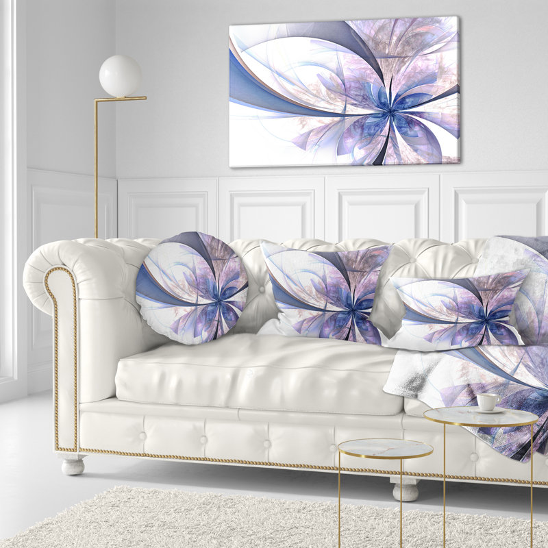 Coussin lombaire à motif floral fractal