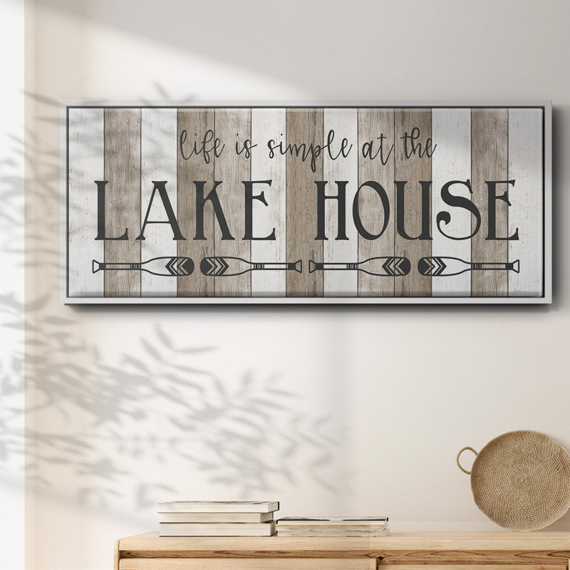 Simple at the Lake House - Toile encadrée