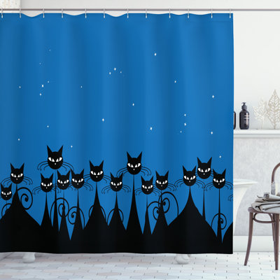 Shower Curtain with Hooks Included