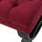 Chic Red Fabric With Diamond Stitching And Stylish Half-Circle Legs Stunning Modern Design Classic Button Tufting