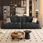 Canapé modulaire en chenille noir-1612175041-1612175047