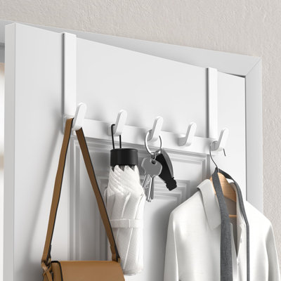 Over The Door Hooks Hanger, Heavy Duty Rack for Winter Coat, Fits 1 3/4" Doors