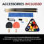 Ensemble de table de billard 7 pieds avec accessoires de jeu et 2 bancs Hathaway Newport-52827221-52827220