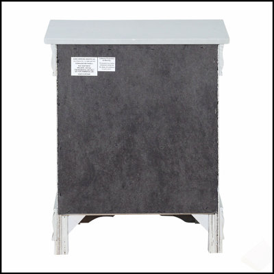 Platinum 2-Drawer Nightstand with Classic Design and Ample Storage for Organized Bedrooms
