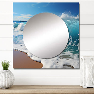 Brettlee - art de miroir mural de salon Ocean Power I