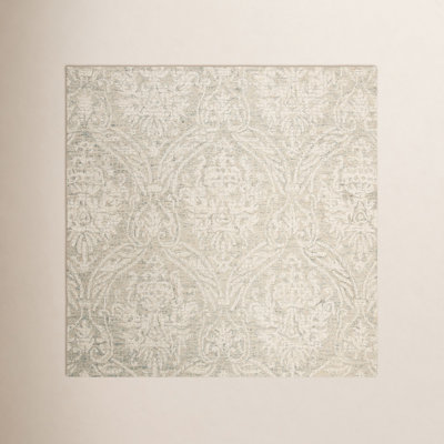Rosemarie Gray Ivory Hand-Tufted Wool Rug
