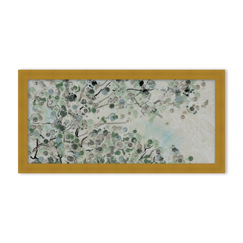 Nature Inspired "Dappled Canopy" Canvas Wall Art By , 16" H x 8" W, Framed Print, Beige