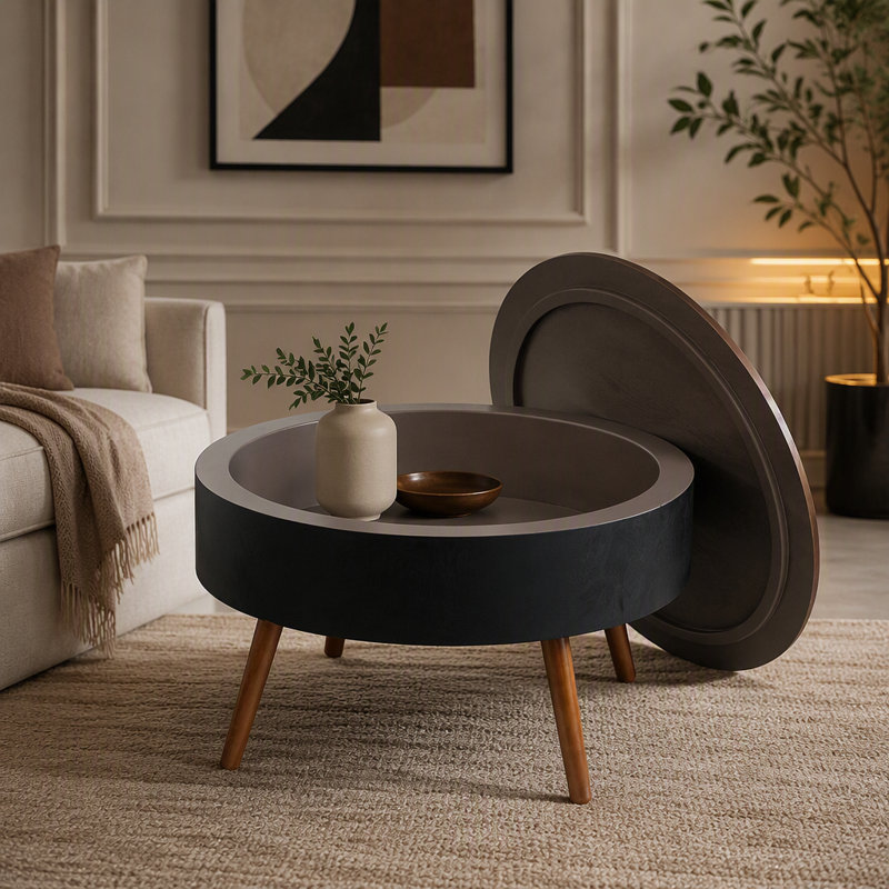Table basse 31,5 pouces, Noir