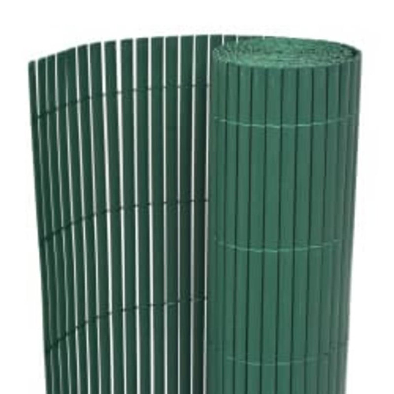 Double-Sided Garden Fence Privacy Barrier, 110 x 500 cm, Green