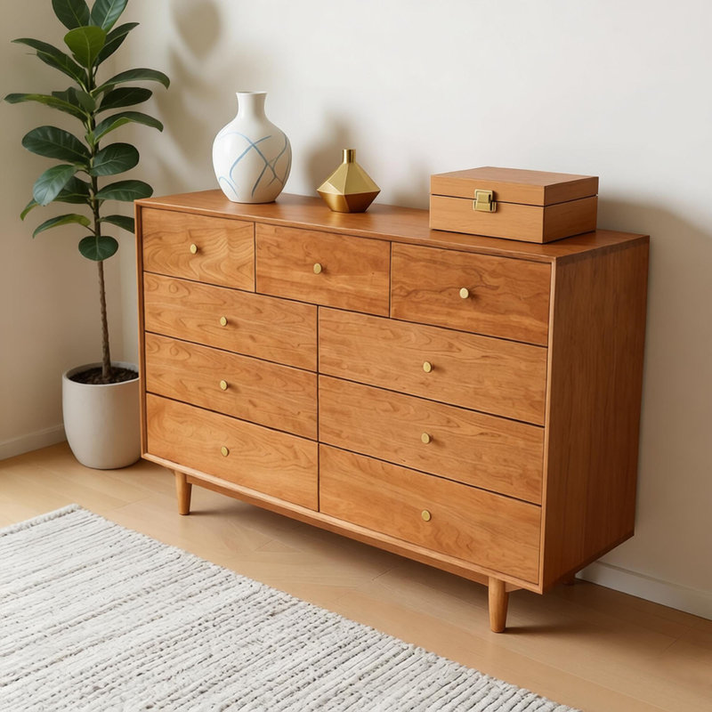 Buffet multi-tiroirs avec rangement, 35.43" H x 53.14" W x 17.71" D