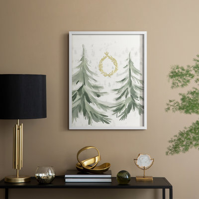 Christmas Holiday Art CCCLXXII Framed Print - Solid Wood