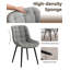 Ensemble de 6 chaises de salle à manger en cuir Marymar-77357385