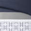 Couette brodée 8 pièces - King, bleu marine, gris et blanc, ensemble brodé pour chambre élégante
