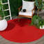 Tapis d'intérieur / extérieur tissé à la main Performance de couleur unie Graddy-729981139