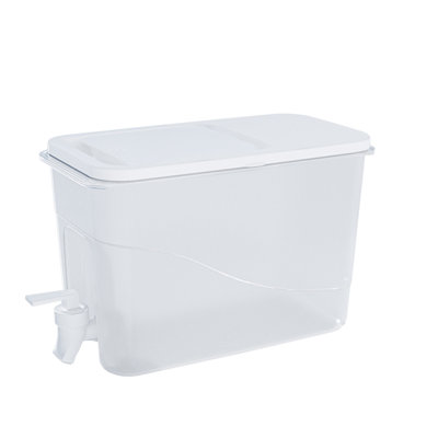 Bouteille d'eau Théière domestique avec robinet Refroidisseur d'eau Bouilloire en plastique de grande capacité Seau Réfrigérateur Bouteille d'eau froide