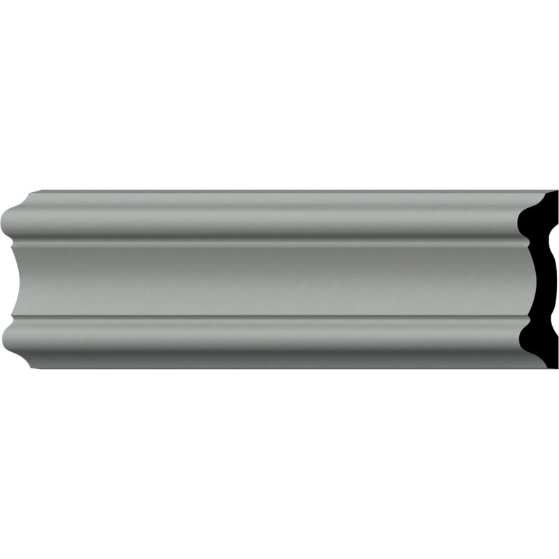 Emery White Polyurethane Crown Chair Rail Moulding Set