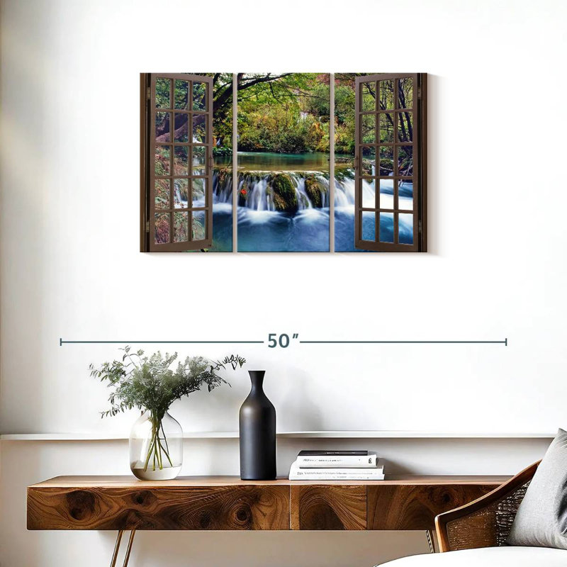 Ensemble de 3 pièces Waterfall, H 20 po x l 33 po x P 1,25 po