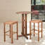 Tabouret de bar en bois Alyisa
