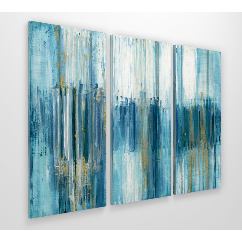 Saturnia-imprimé de 3 reproductions sur toiles tendues, H 24 po x l 36 po x P 1,5 po