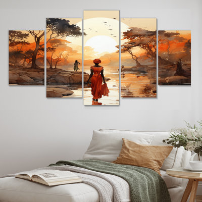 " African Journey " 5 - Pieces