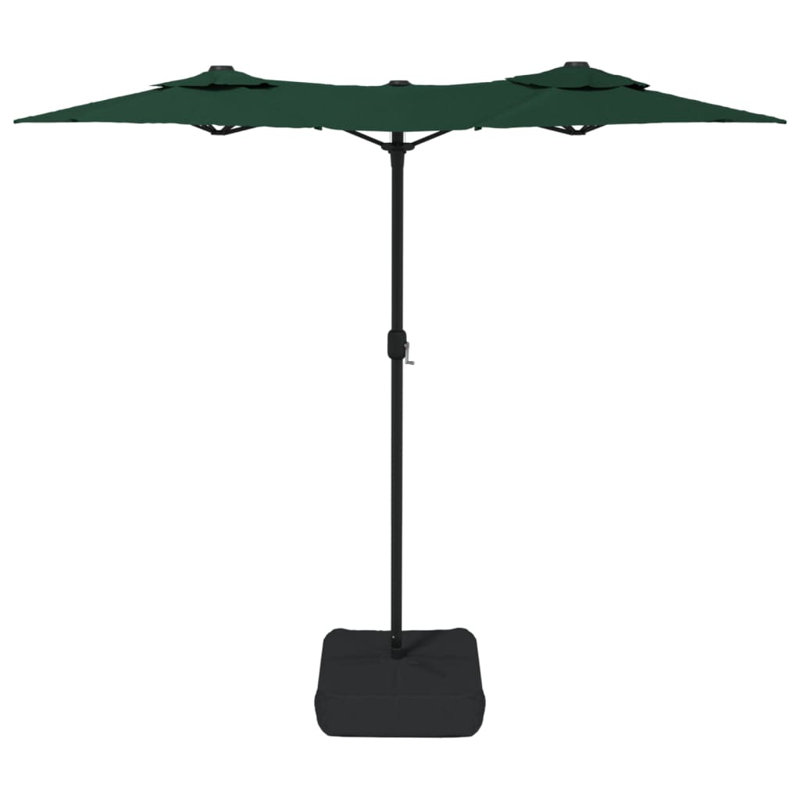 Double-Head Garden Parasol 316x240 cm, Green