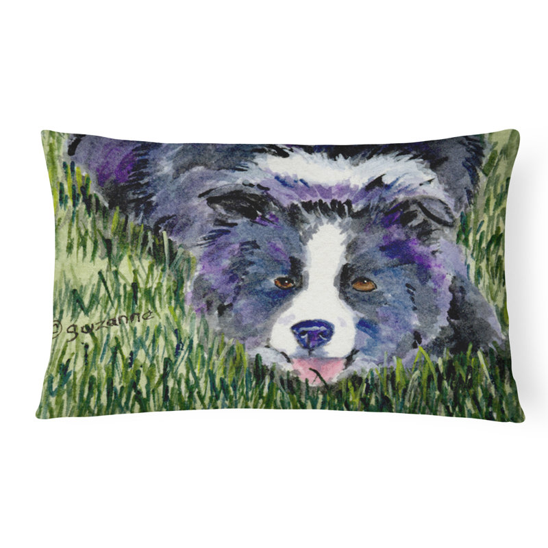 Coussin décoratif intérieur/extérieur bordure collie