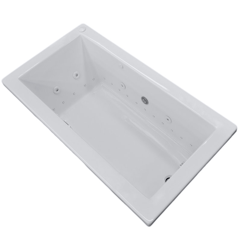 Guadeloupe 71.5'' x 32.5'' Drop-In Acrylic Bathtub, Right
