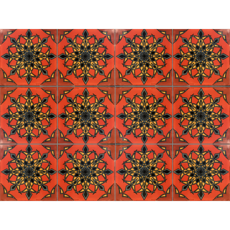 Carrelage mexicain TalaMex Quiroga Talavera 6 pièces x 6 po 6 pièces