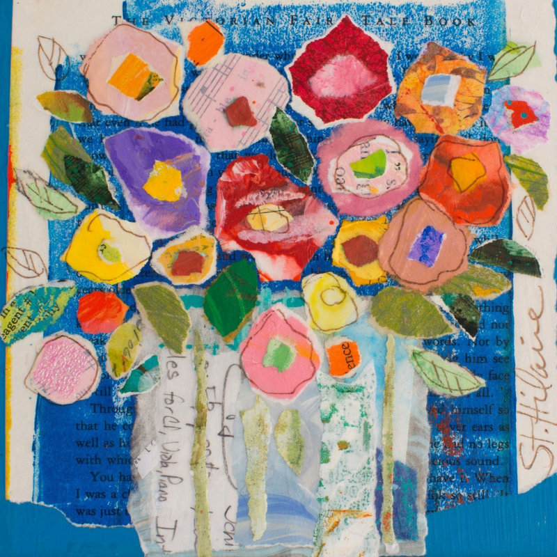 "Floral Composition" Print on Wrapped Canvas, 32" H x 32" W x 1.5" D