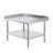 Stainless Steel Work Table, 30 x 36 x 26 Inch Commercial Food Prep Worktable, 3-Sided Backsplash Heavy-Duty Prep Worktable, Metal Work Table with Adjustable Height for Restaurant Home Hotel