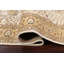 Tapis ivoire / en laine noué à la main de conception unique 6 pi 2 po x 9 pi 5 po New Age