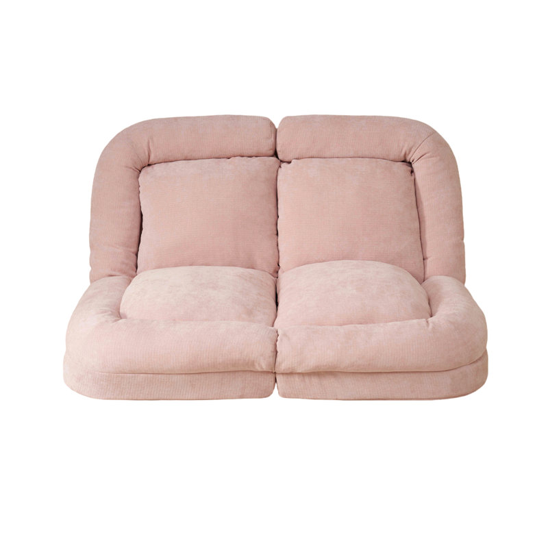 Canapé-lit convertible double escamotable, Rose 