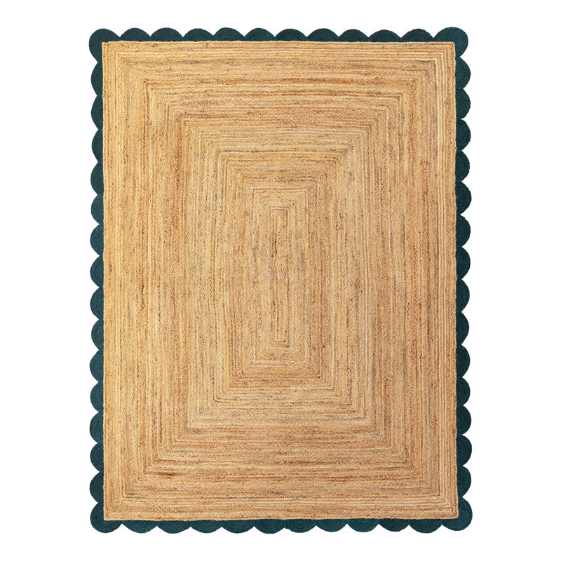 Cosner Hand Braided Area Rug, Rectangle 9' x 12'