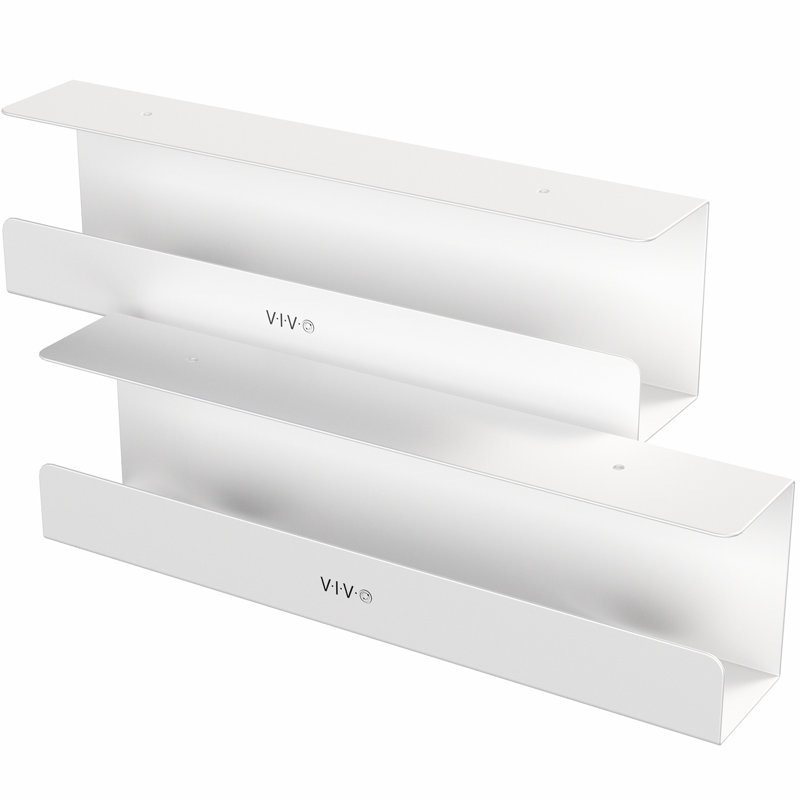 White Under Desk Cable Management Trays