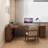 Nut-brown L-Shaped Solid Wood with 3 drawers desk-90472302-90472303