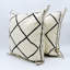 Housse de coussin géométrique carrée