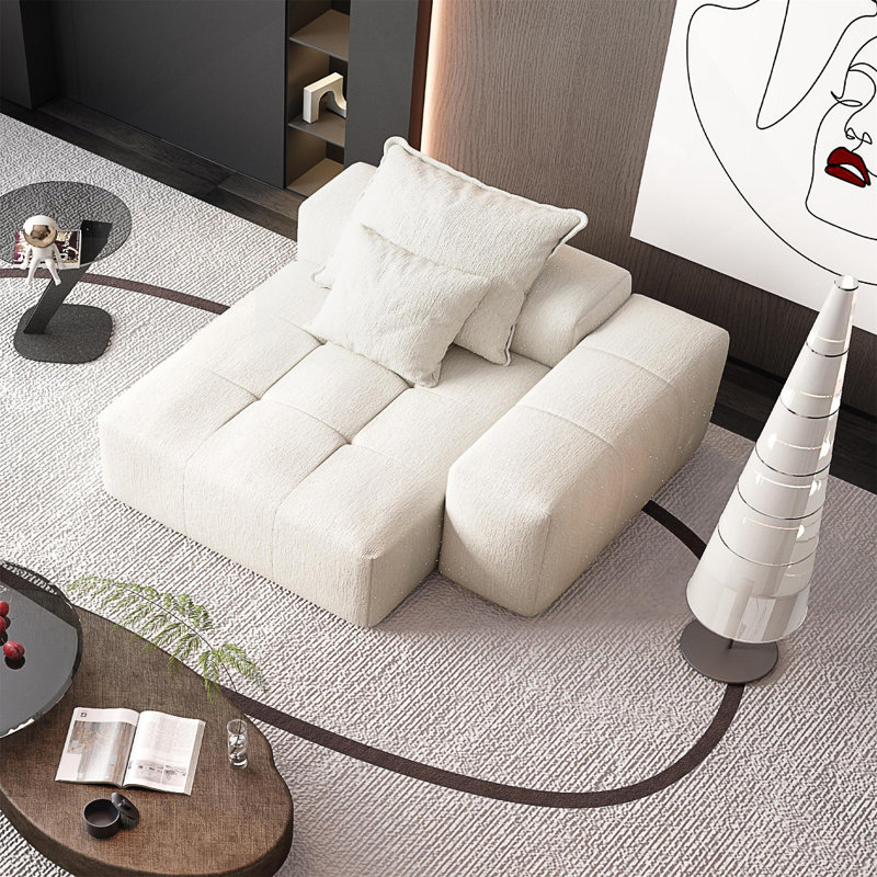Canapé modulaire surdimensionné Boneless, Beige