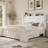 Modern Tufted Velvet Upholstered Bed With Charging Station & Storage Shelf ,No Box Spring Needed-52729268-52729267