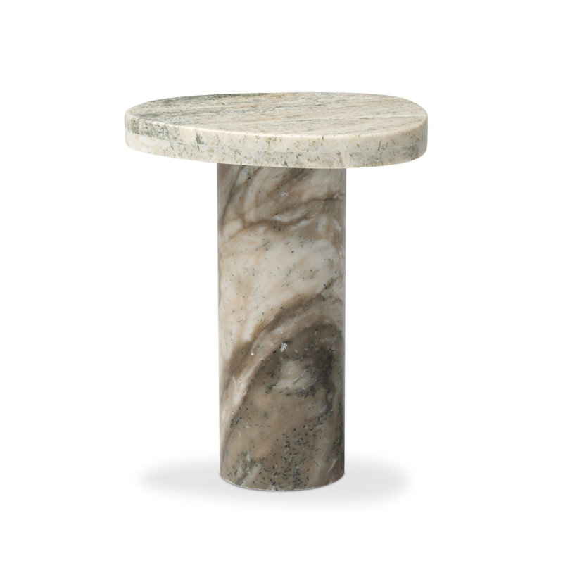 Zion End Table-Merlot Marble, Onyx, Sage Onyx