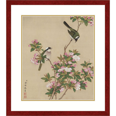Bulbuls Amidst Peach Blossoms par yu zhi