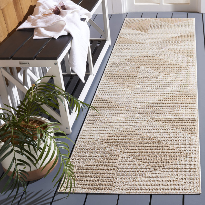 Feffrey Performance Geometric Rug, Runner 2'2" x 8'