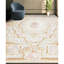 Hand-Knotted High-Quality Green and Gold Area Rug