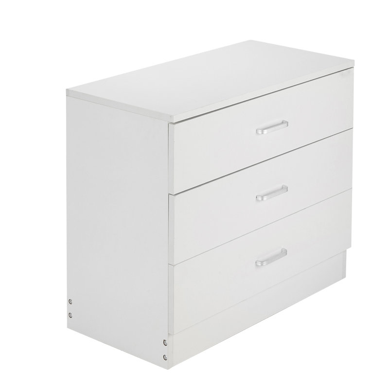 Commode 3 tiroirs Adalade, Blanc