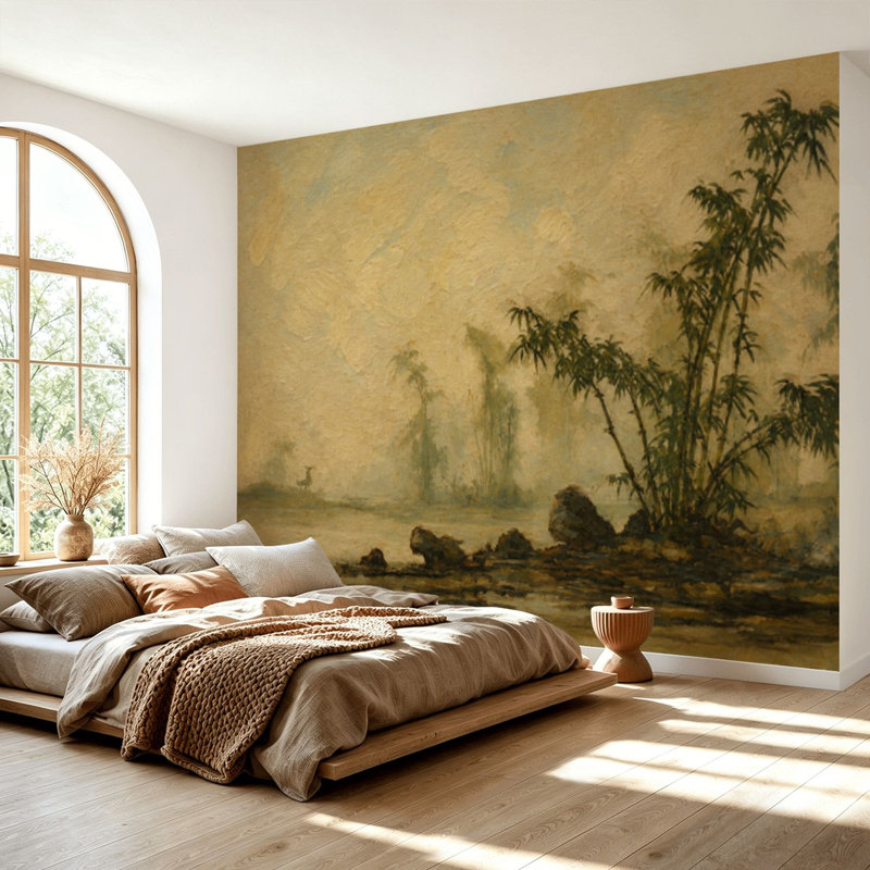 Papier peint adhésif auto-adhésif moderne pour la chambre à coucher L 69 po x l 96 po Peel and Stick