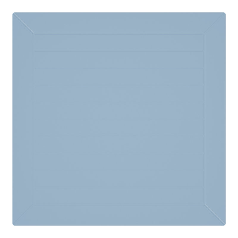 31.5" Outdoor Square Dining Table, French Blue