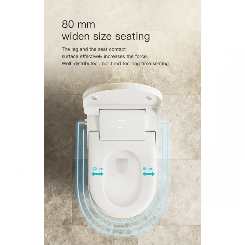 Toilette intelligente avec siège chauffant intégré