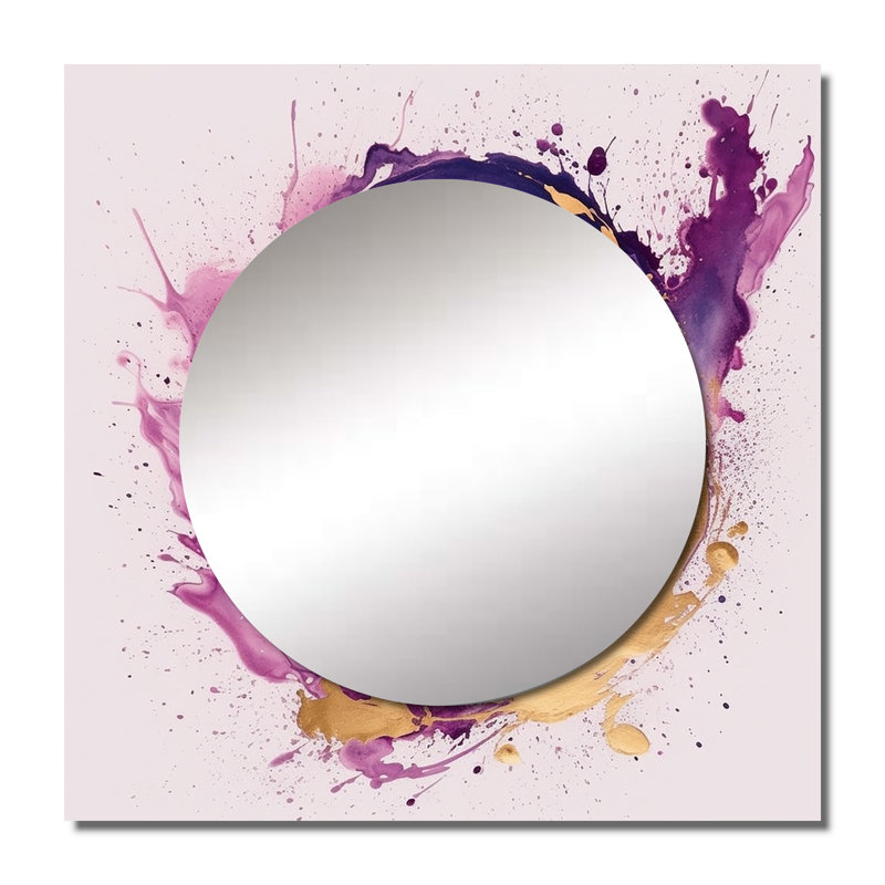 Art mural en miroir Elees, 36 po x 36 po