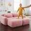 80-inch Soft Velvet Fabric Bone-free Sofa-1151329462